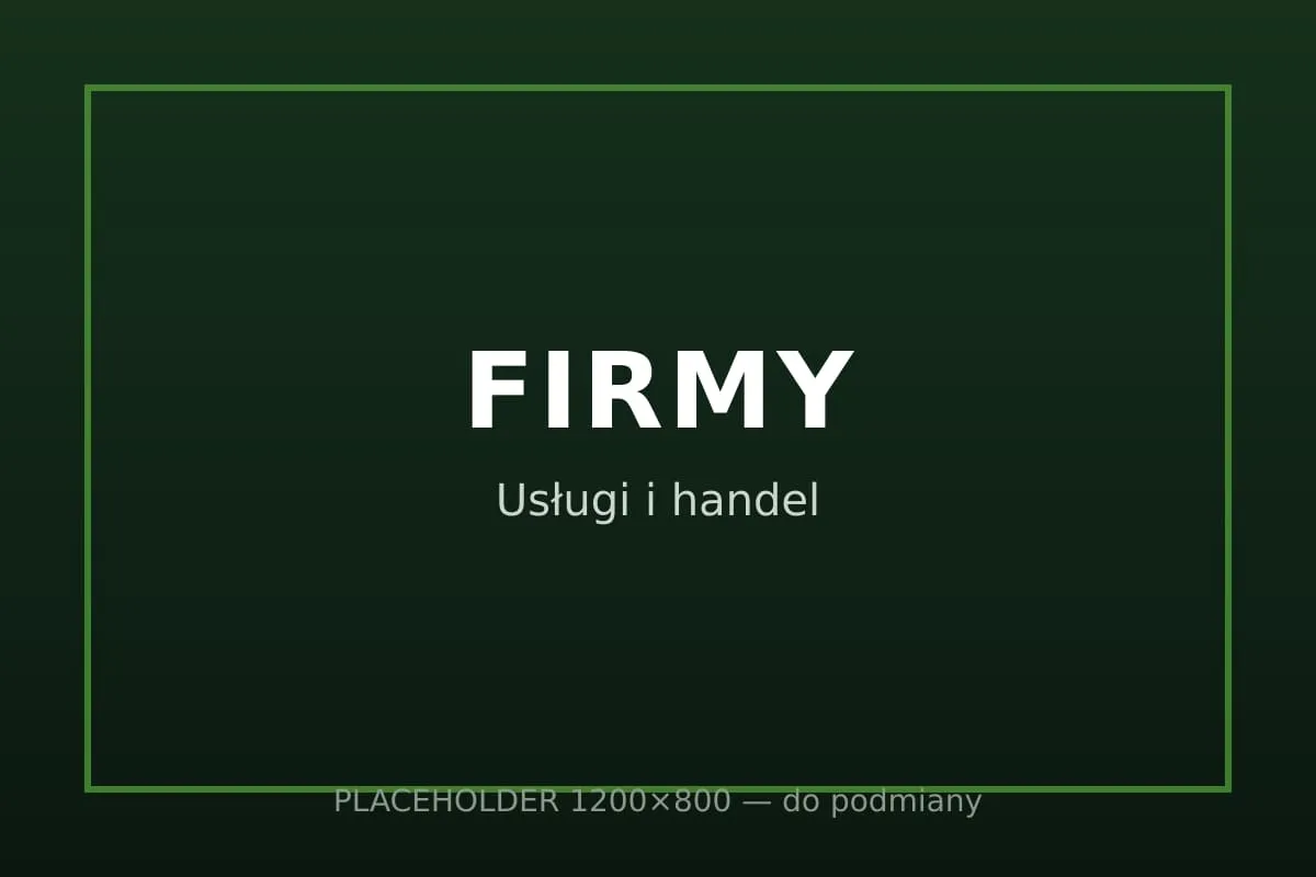 Firmy usługowe i handlowe